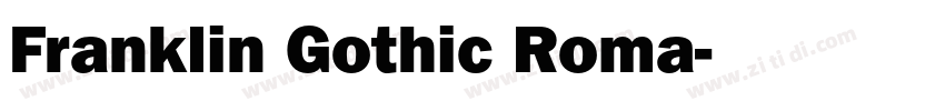 Franklin Gothic Roma字体转换
